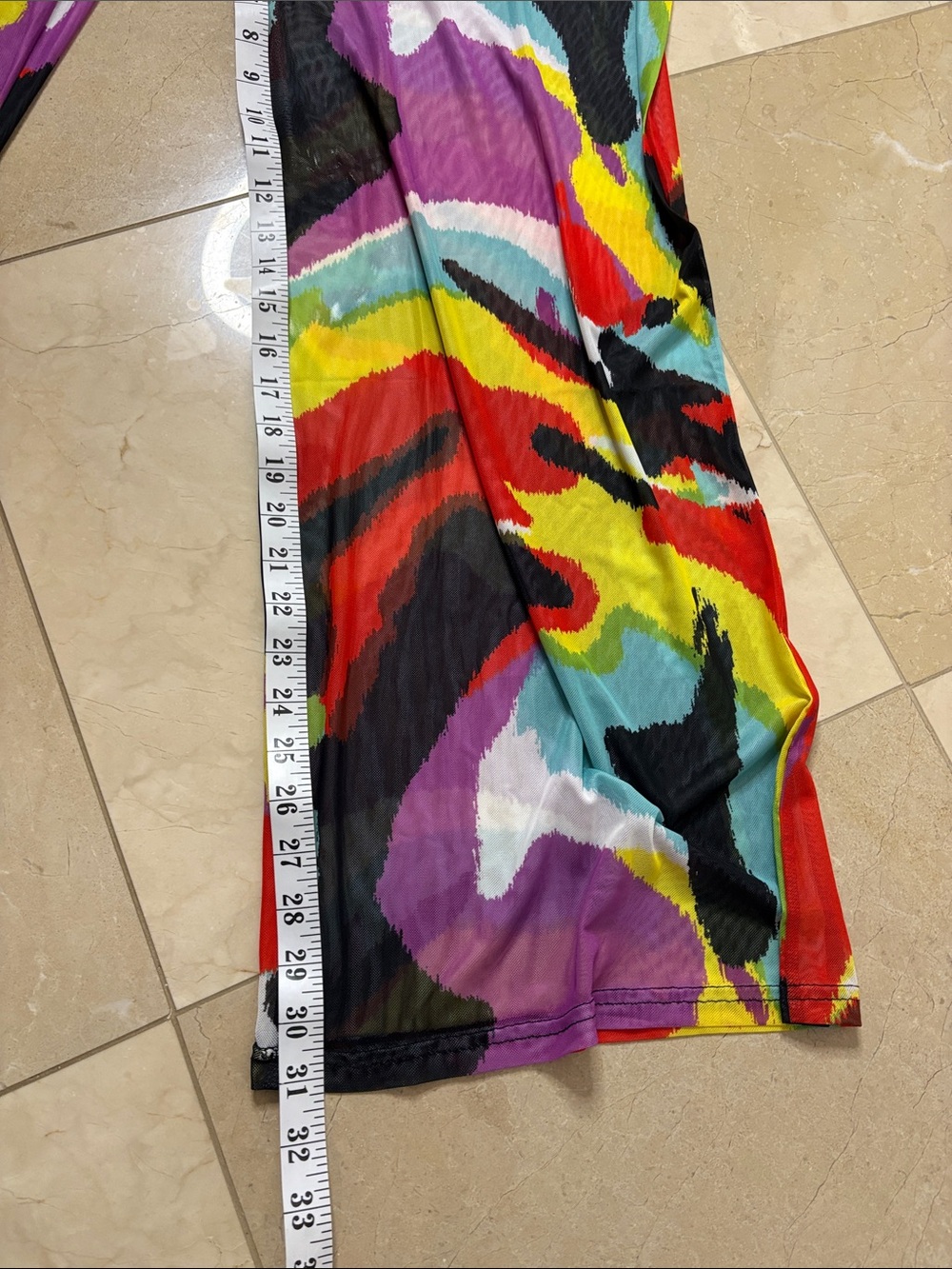 ⭐️ NWOT Ashley Stewart Multicolor Abstract Print Pants - size 10/12 - Picture 5 of 11